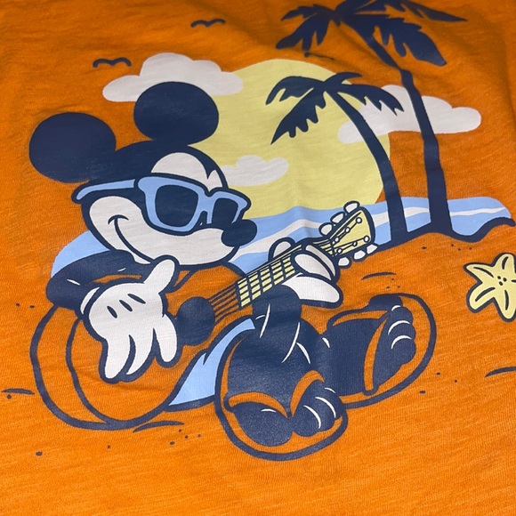 🌈 Gap Disney Mickey Mouse T Shirt Sz 3Y Tropical Vacation - Picture 2 of 5